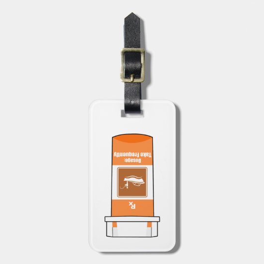 Fischen ist mein Medikament Gepäckanhänger (Vorderseite vertikal)