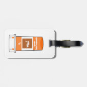 Fischen ist mein Medikament Gepäckanhänger (Rückseite horizontal)