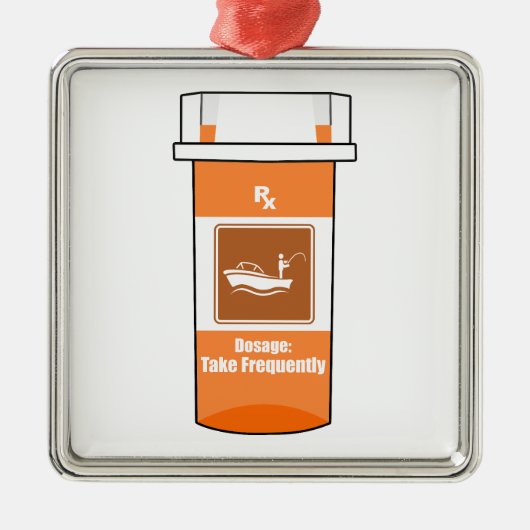 Fischen ist mein Medikament Ornament Aus Metall (Vorne)