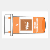 Fischen ist mein Medikament Rechteckiger Aufkleber (Vorderseite)