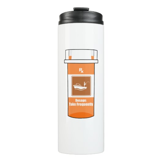 Fischen ist mein Medikament Thermosbecher (Vorderseite)