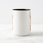 Fischen ist mein Medikament Zweifarbige Tasse (Mittel)