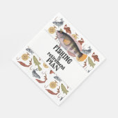 Fischen ist mein Ruhestandsplan Serviette (Ecke)