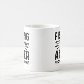 Fischen ist mein Wutmanagement Kaffeetasse (Mittel)