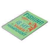 Fischen ist mein Wutmanagement Notizblock (Linke Seite)