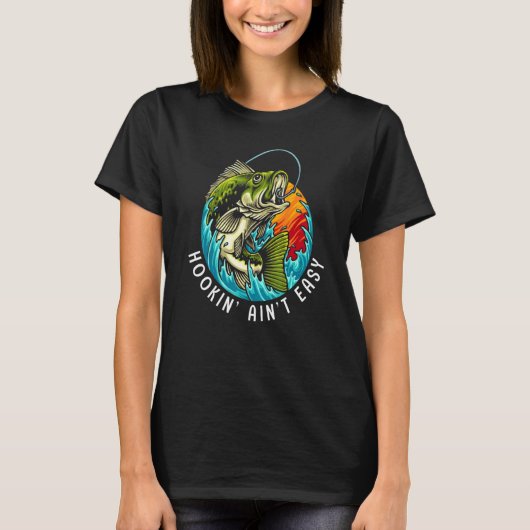 Fischen ist nicht einfach T-Shirt (Vorderseite)
