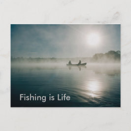 Fischen ist Postkarte Leben