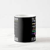 Fischen Ja, ich brauche wirklich all diese Fische Kaffeetasse (Mittel)