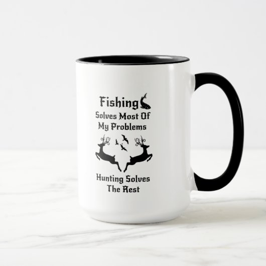 Fischen-Jagd-Geschenke für Jäger Tasse (Rechts)