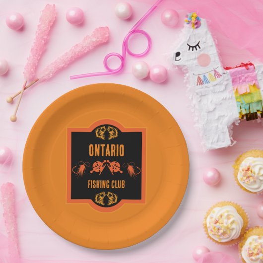 Fischen Kanada Pappteller (Party)