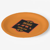 Fischen Kanada Pappteller (Schrägansicht)