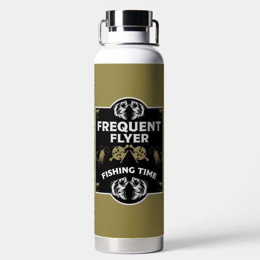 Fischen Kanada Trinkflasche (Rückseite)