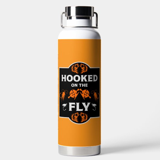 Fischen Kanada Trinkflasche (Rückseite)