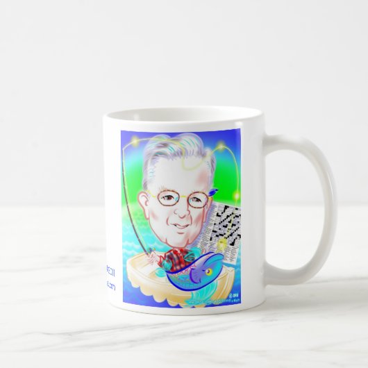 Fischen-Karikatur-Tasse 11b Kaffeetasse (Rechts)
