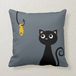 Fischen-Katze Kissen