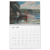 Fischen-Kunst durch Winslow Homer Kalender (Mär 2027)