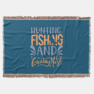 Fischen Kunst Jagd Fischen und Country Music Decke