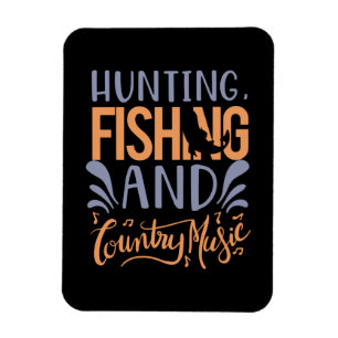 Fischen Kunst Jagd Fischen und Country Music Magnet