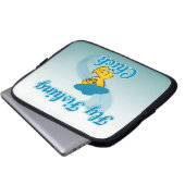 Fischen Laptopschutzhülle (Vorne Knopf)