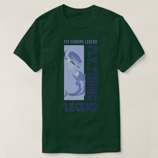 Fischen Legend Fischen Angelangler Fischer T-Shirt (Design vorne)