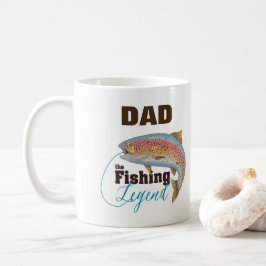 Fischen-Legenden-Tasse, fertigen Vater, Großvater, Kaffeetasse