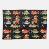 Fischen Lover Christmas Themed Geschirrtuch (Horizontal)