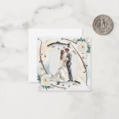 Fischen Lover Gruß Hochzeit Mitteilungskarte (Vorderseite/Rückseite Beispiel)