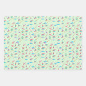 Fischen Lure Rod Pattern Sport Geschenkpapier Set (Vorderseite 3)