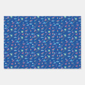 Fischen Lure Rod Pattern Sport Geschenkpapier Set (Vorderseite 3)