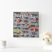 Fischen Lures Man Höhle Uhr für Fischer (Zuhause)