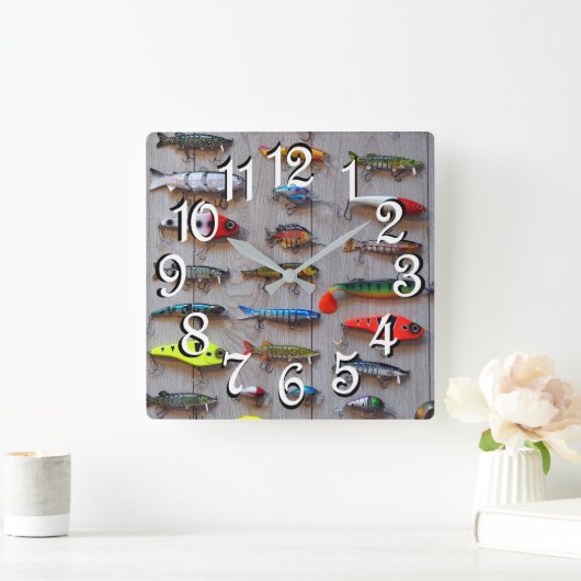 Fischen Lures Man Höhle Uhr für Fischer (Zuhause)