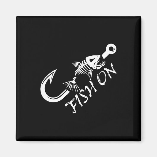Fischen Lustige Angler Vatertag Magnet (Vorne)
