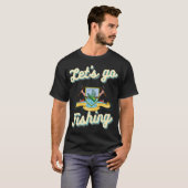 Fischen Lustige Evolution des Menschen T-Shirt (Vorne ganz)