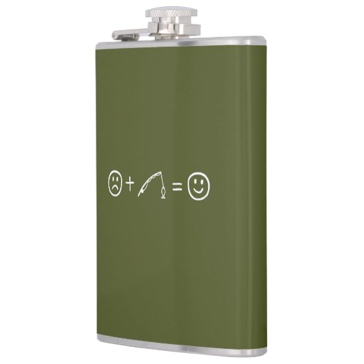 Fischen macht dich glücklich flachmann (Links)