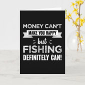 Fischen macht dich glücklich karte (Gelbe Blume)