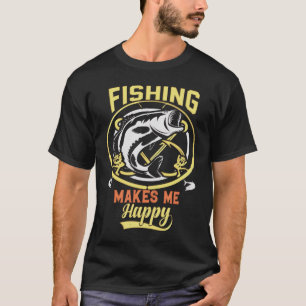 Fischen macht mich glücklich T-Shirt