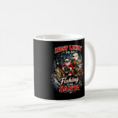 Fischen mit dem Weihnachtsmann Kaffeetasse (VorderseiteRechts)