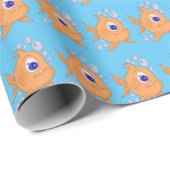 Fischen mit scharfen Zähnen Geschenkpapier (Rolleneckpunkt)
