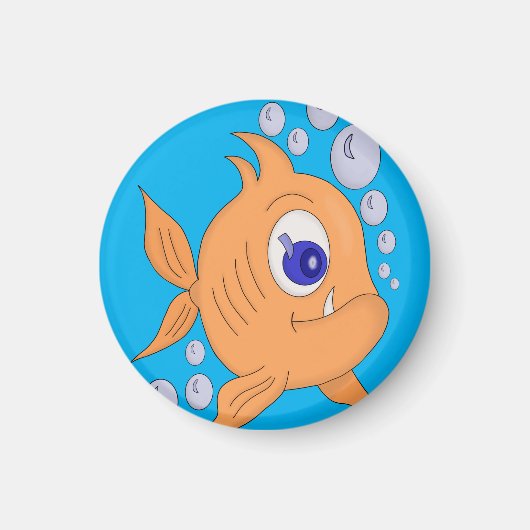 Fischen mit scharfen Zähnen Magnet (Vorne)