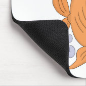 Fischen mit scharfen Zähnen Mousepad (Ecke)