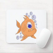 Fischen mit scharfen Zähnen Mousepad (Mit Mouse)