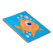 Fischen mit scharfen Zähnen Notizblock (Rechte Seite)