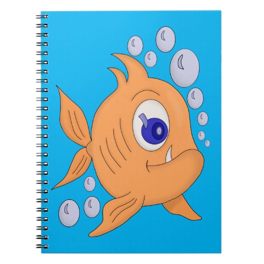 Fischen mit scharfen Zähnen Notizblock (Vorderseite)
