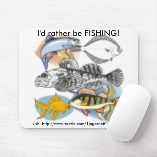 Fischen Mousepad (Mit Mouse)
