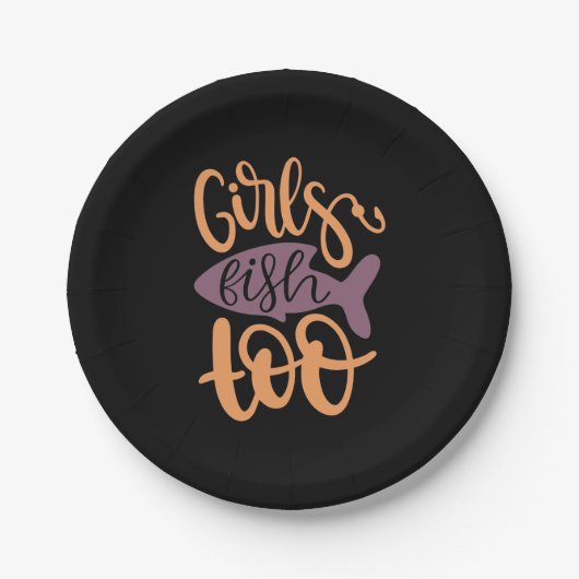 Fischen Pappteller (Vorderseite)