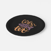 Fischen Pappteller (Schrägansicht)