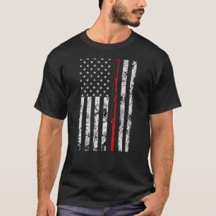 Fischen Pole American Flag Geschenk für Fischer T  T-Shirt