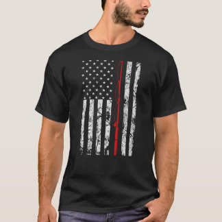 Fischen Pole American Flag Geschenk für Fischer T T-Shirt