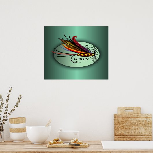 Fischen Poster (Küche)