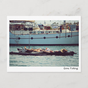 Fischen - Postkarte